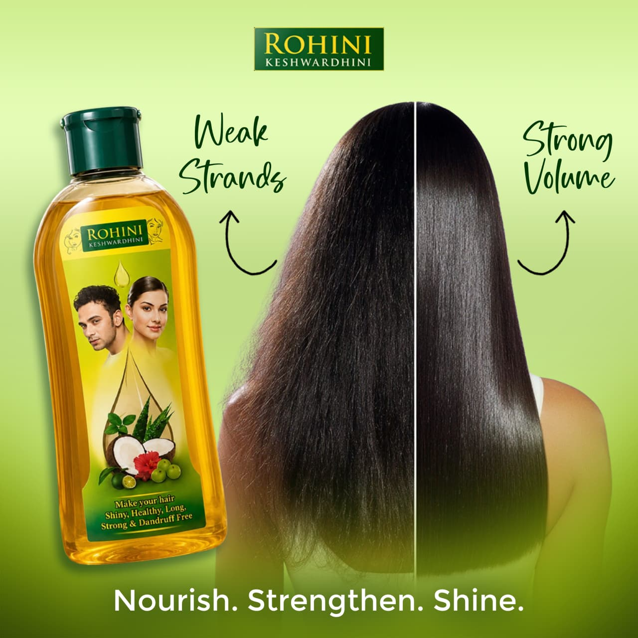 After using hair oil
